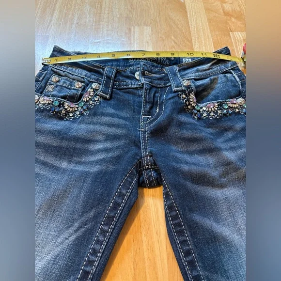 Miss Me Embellished Jewel Skinny Ankle Jeans - Picture 9 of 10